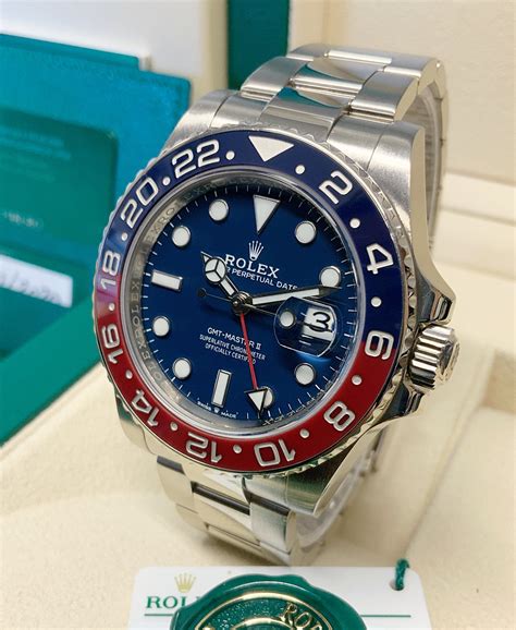 rolex pepsi cost|rolex pepsi white gold price.